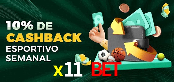 10% de bônus de cashback na x11 bet