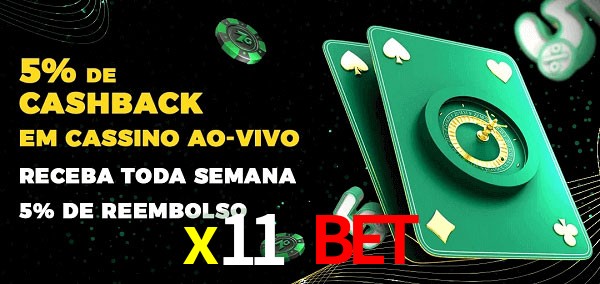 Promoções do cassino ao Vivo x11 bet